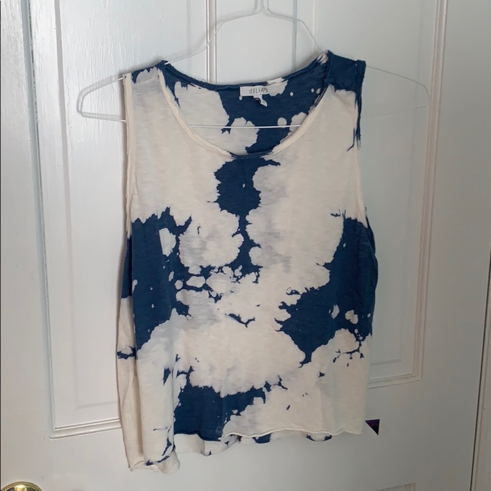Delias tank tye dye tank top